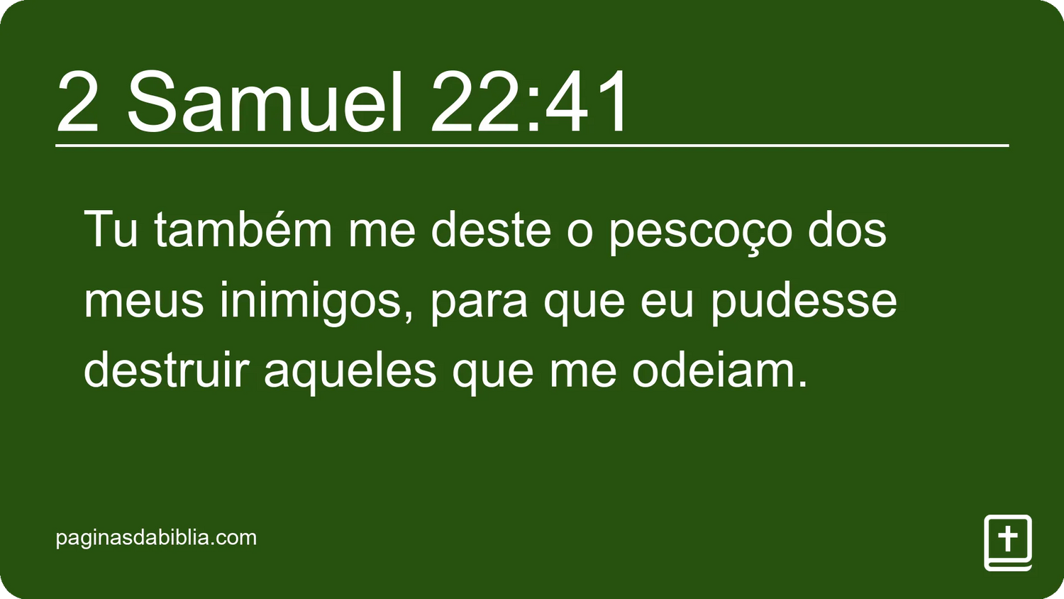 2 Samuel 22:41