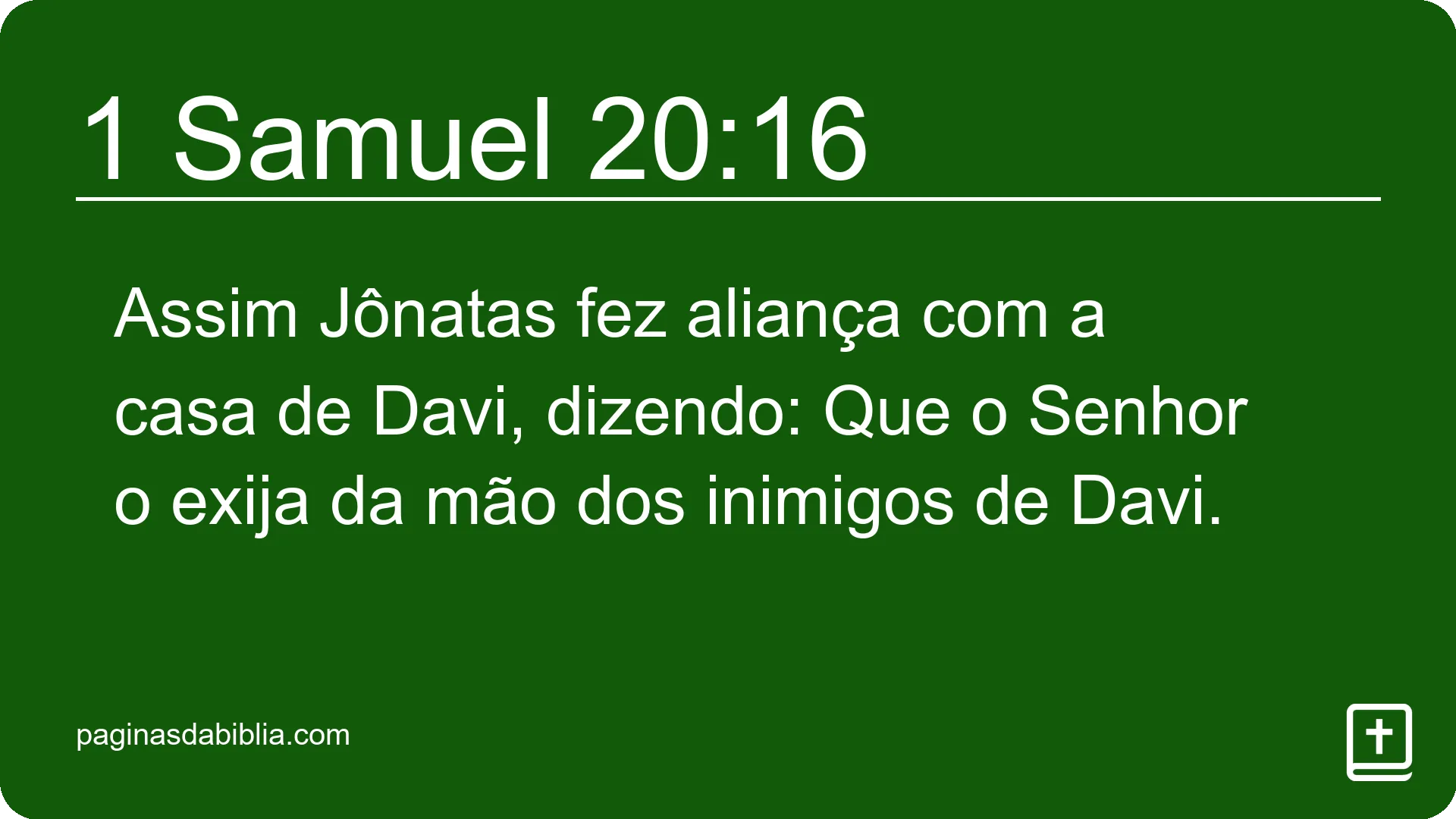 1 Samuel 20:16