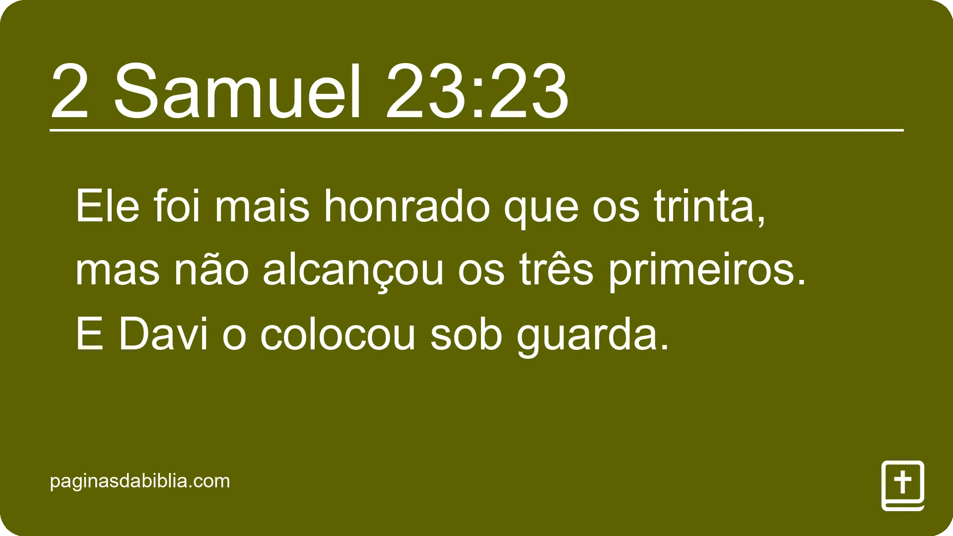 2 Samuel 23:23