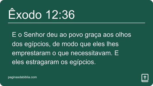 Êxodo 12:36