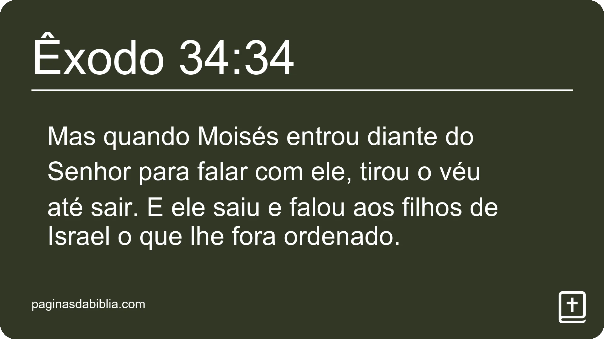 Êxodo 34:34