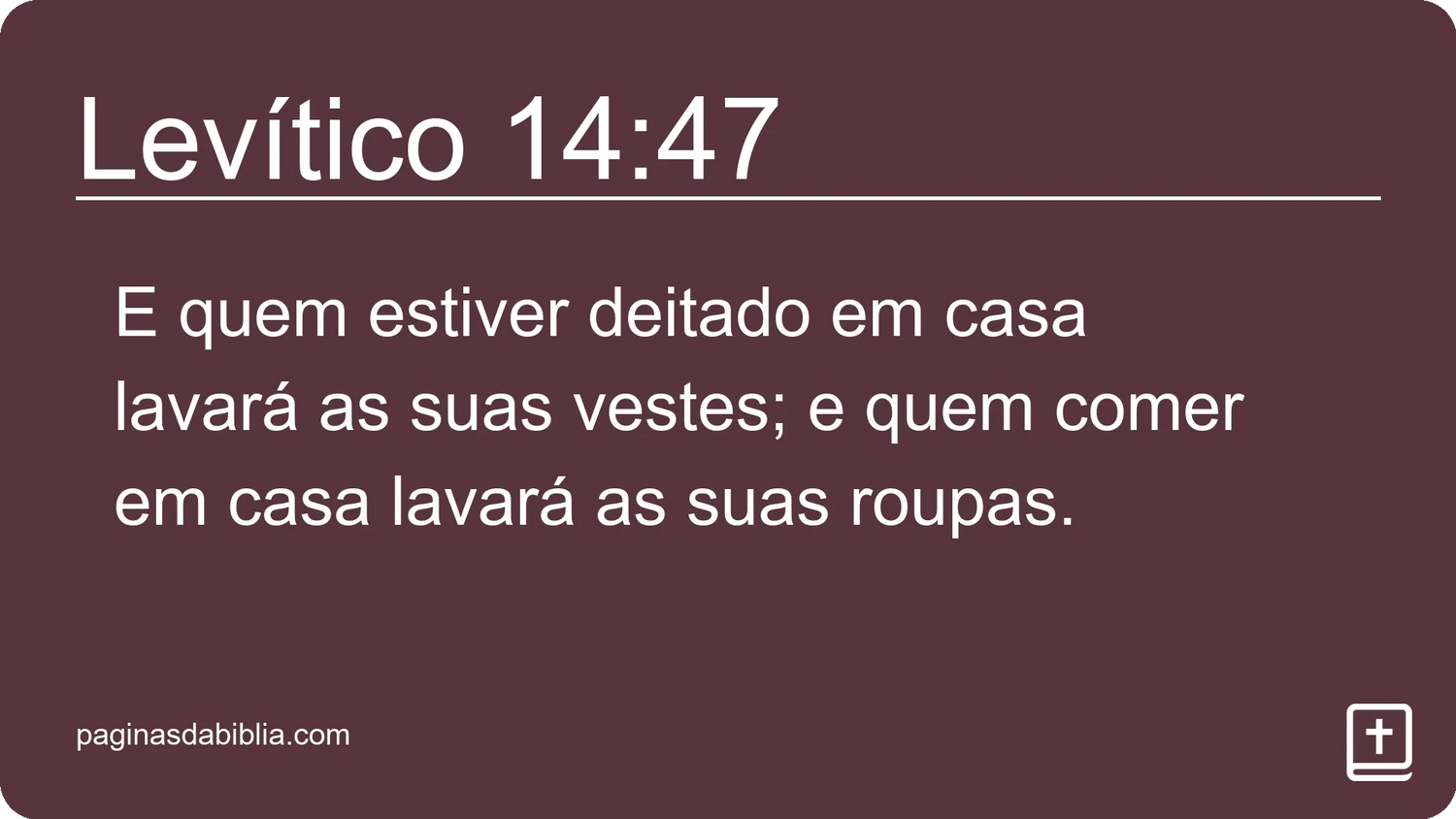 Levítico 14:47