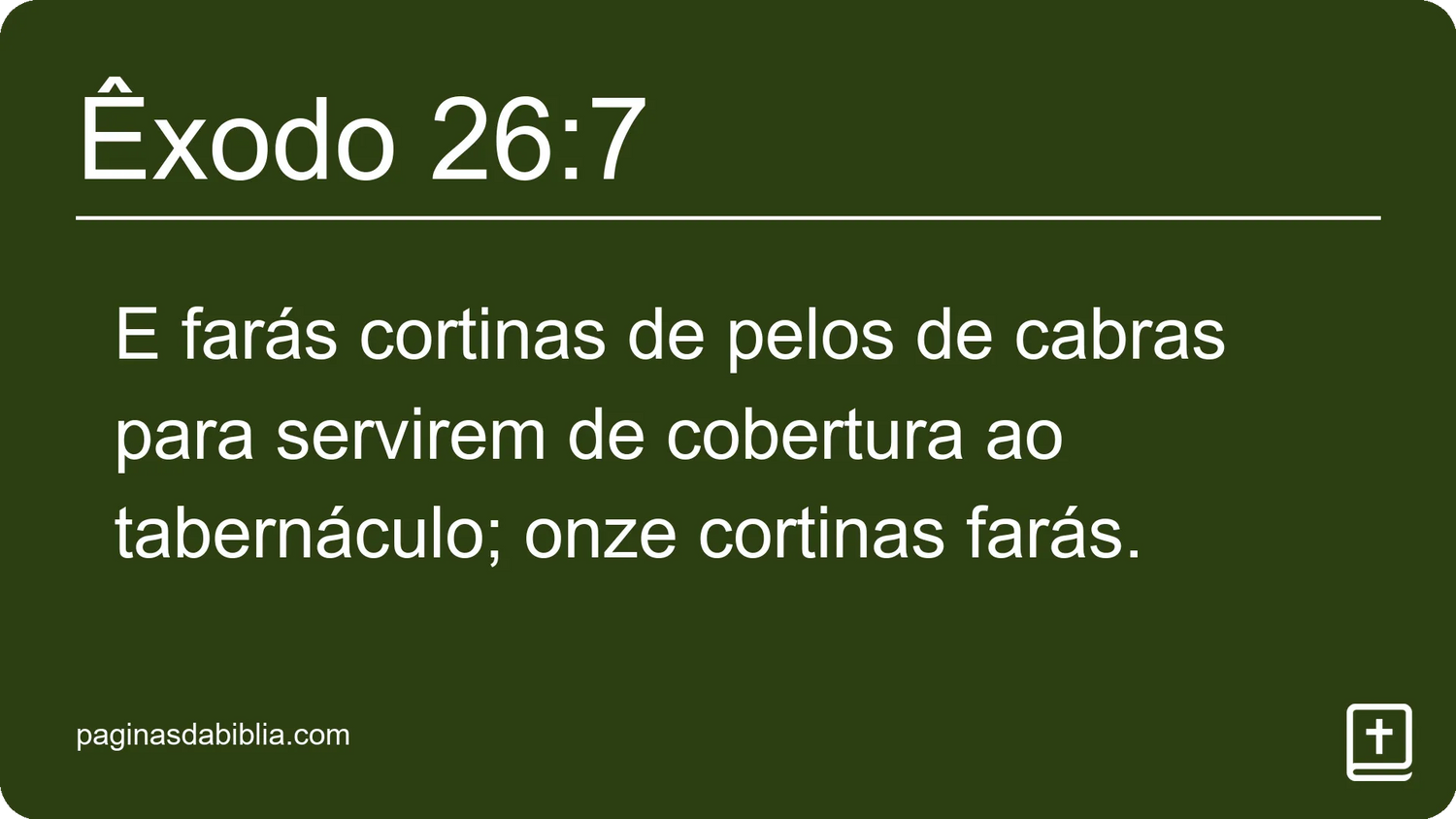 Êxodo 26:7