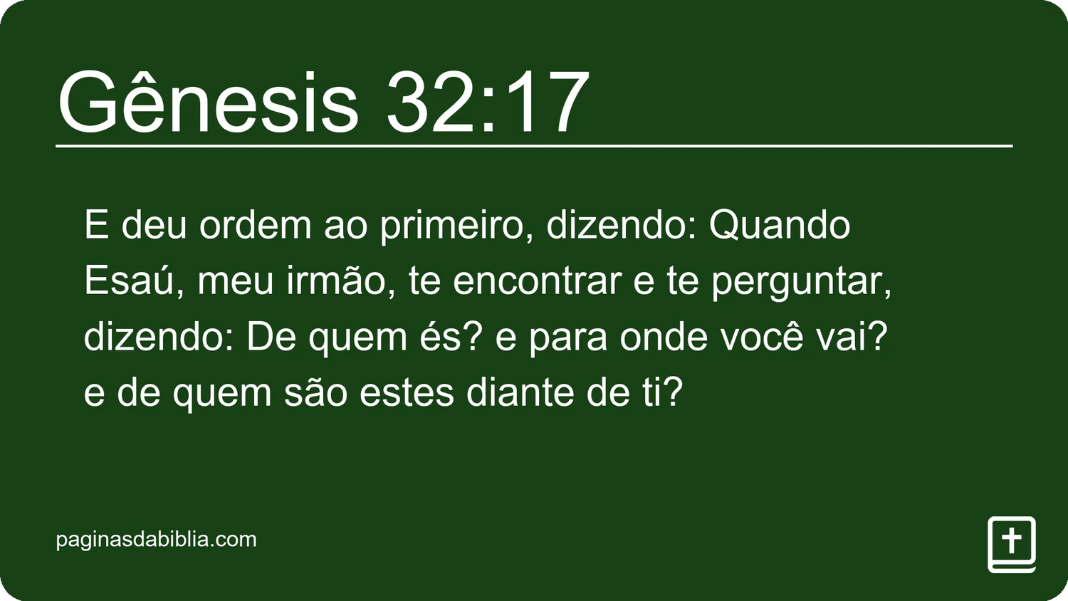 Gênesis 32:17