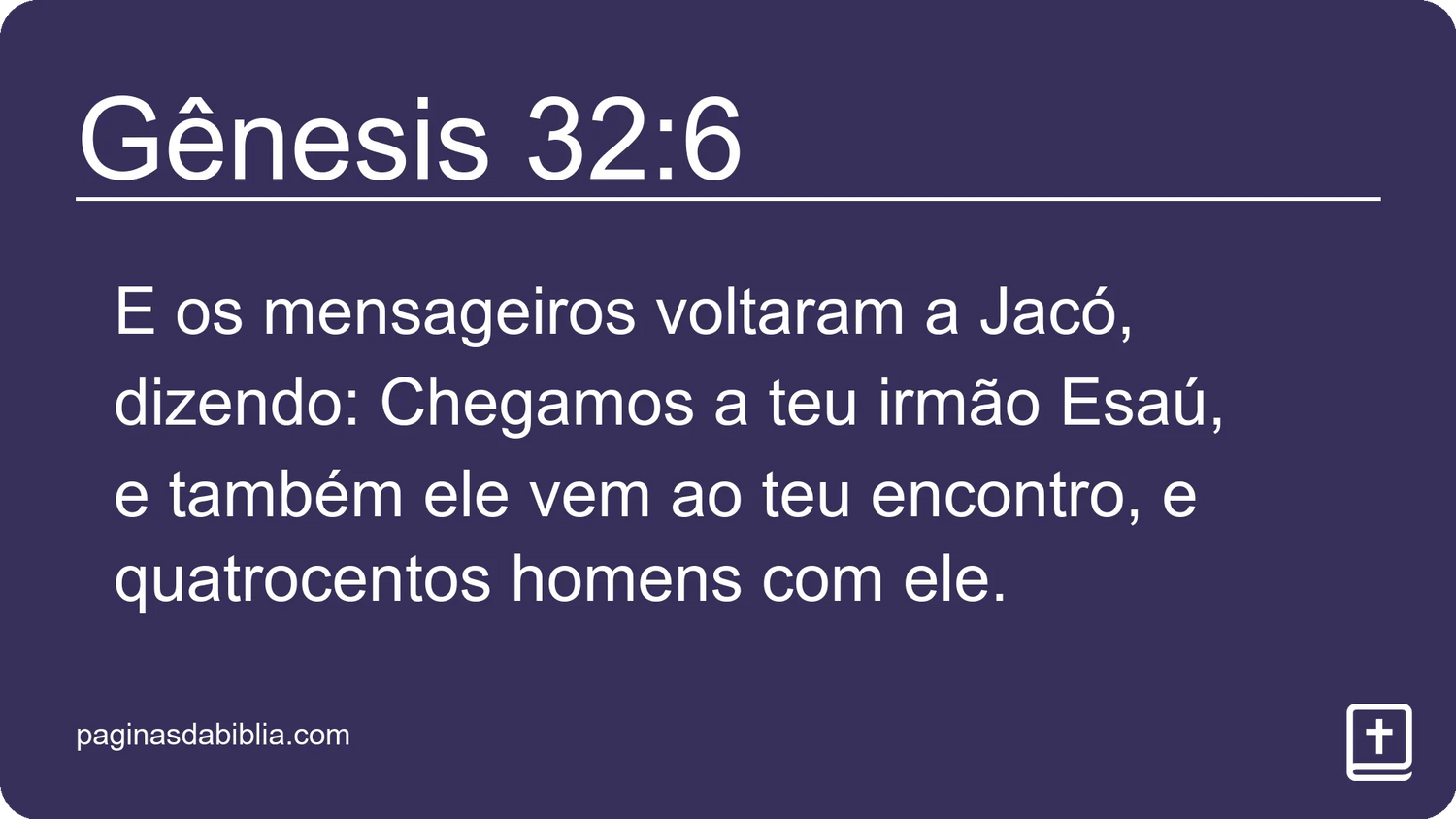 Gênesis 32:6