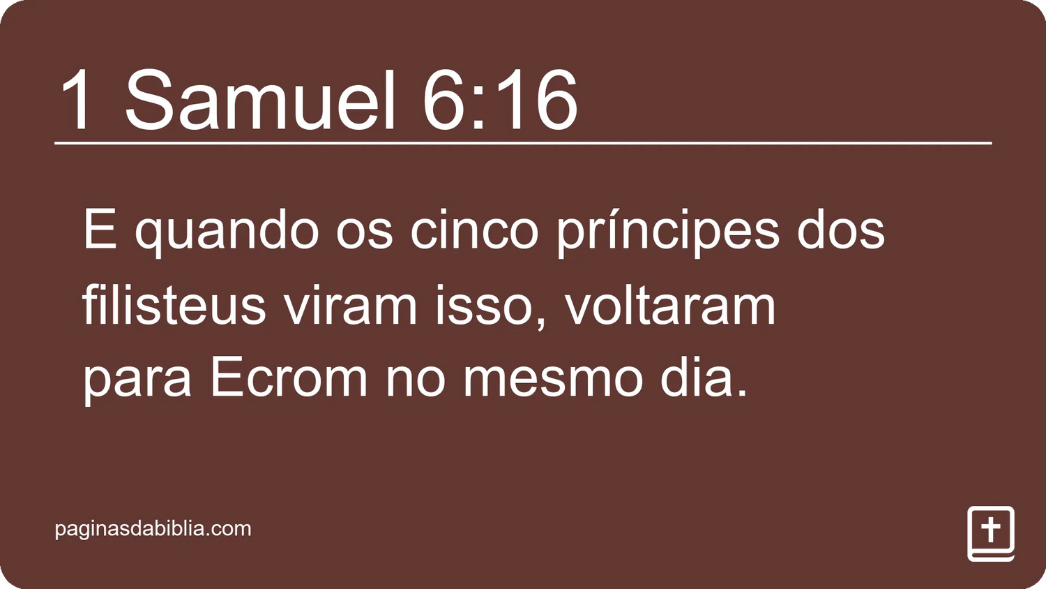 1 Samuel 6:16