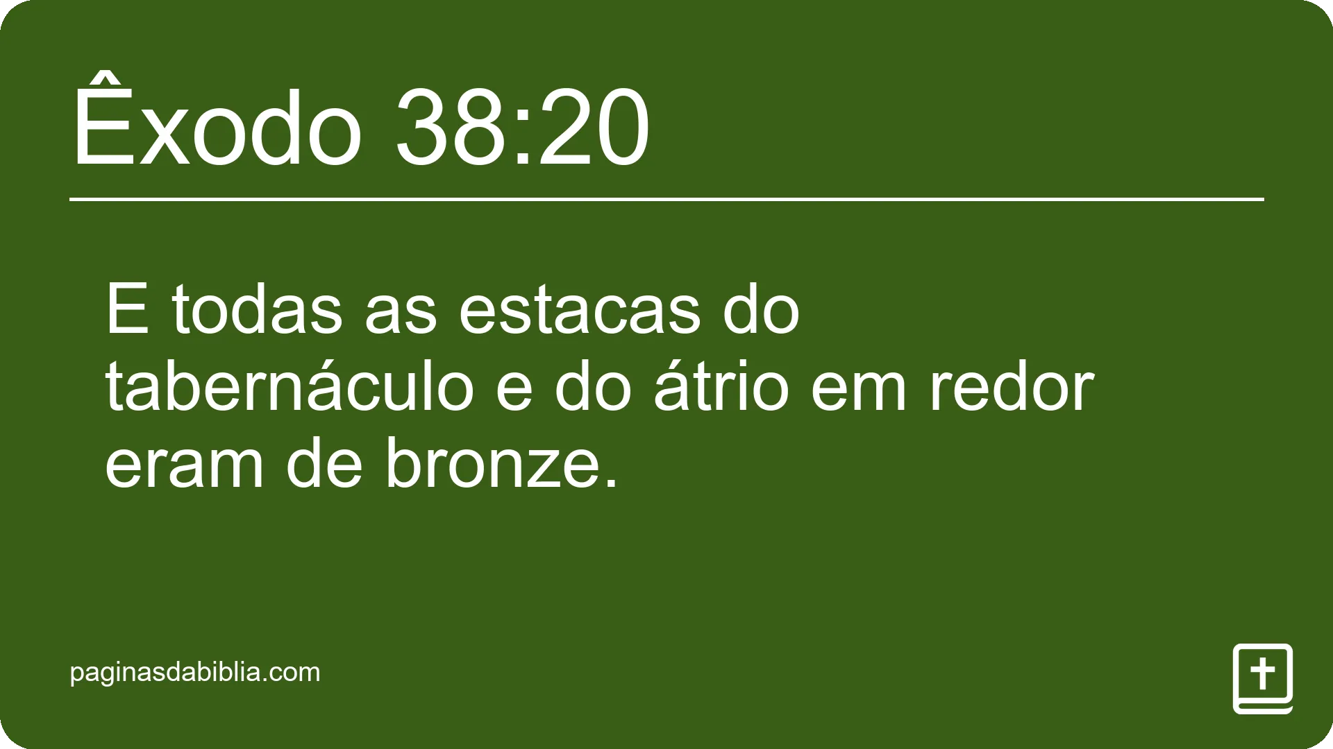 Êxodo 38:20