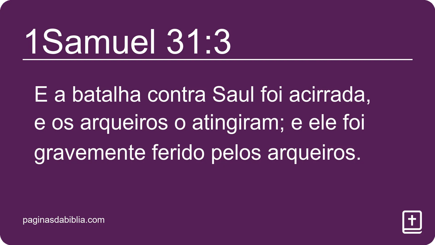 1Samuel 31:3