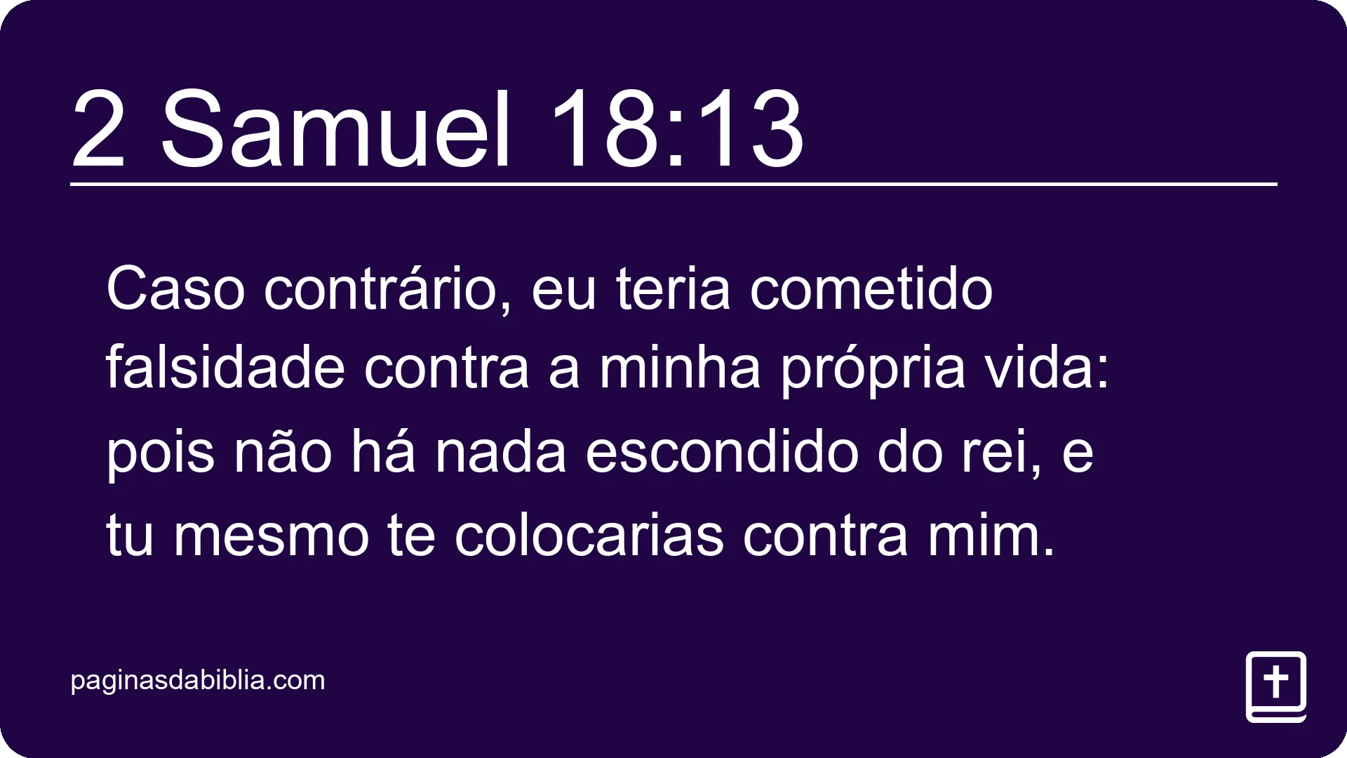 2 Samuel 18:13