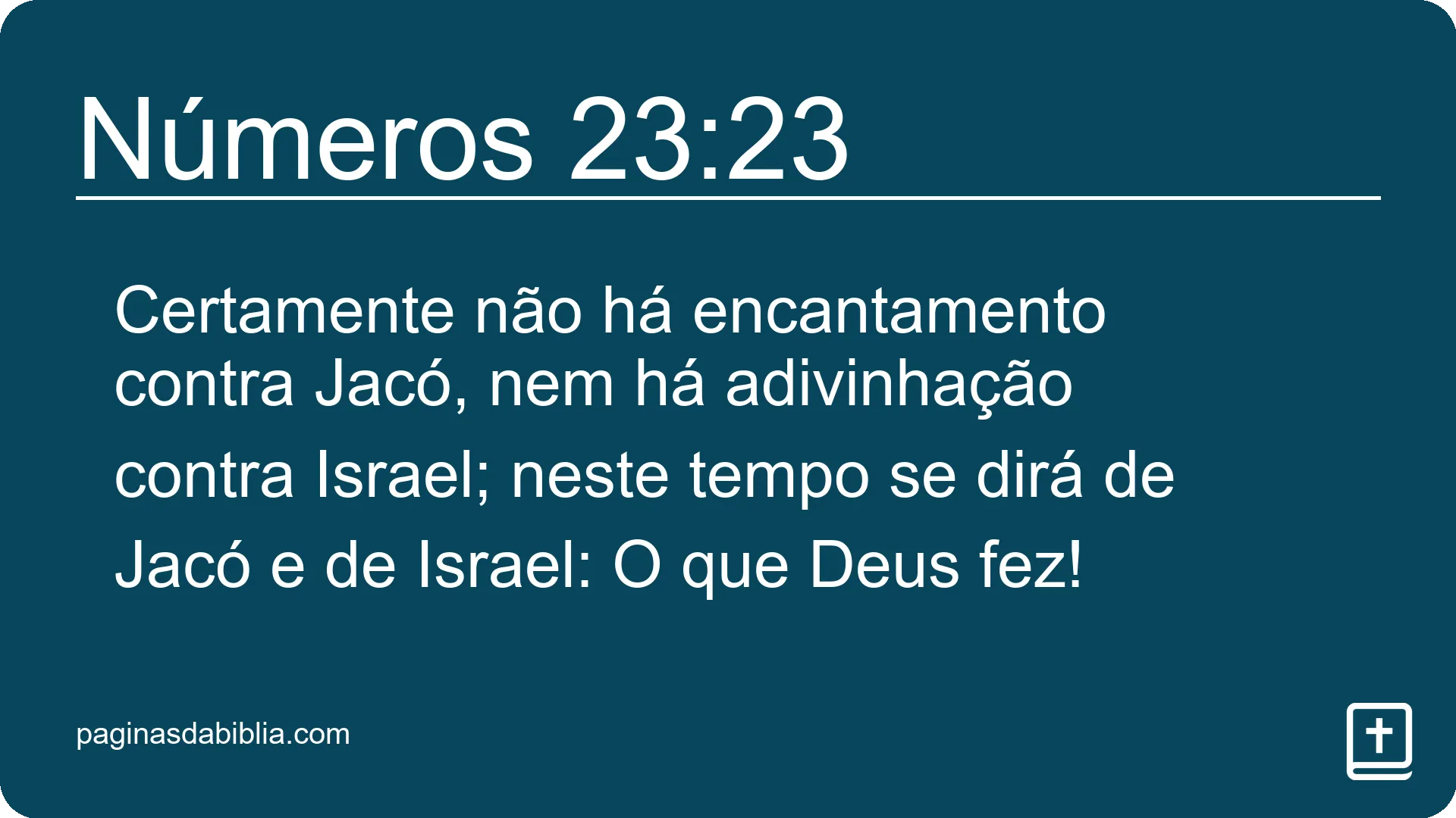 Números 23:23