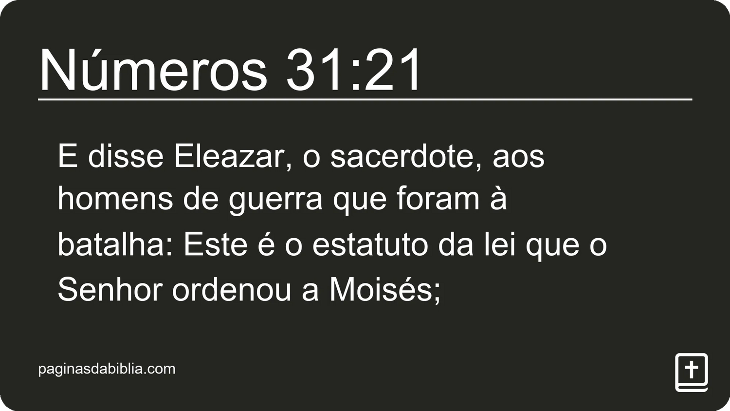 Números 31:21