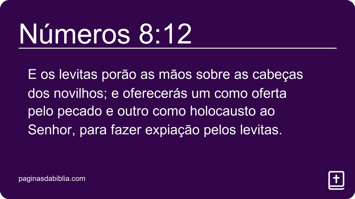 Números 8:12