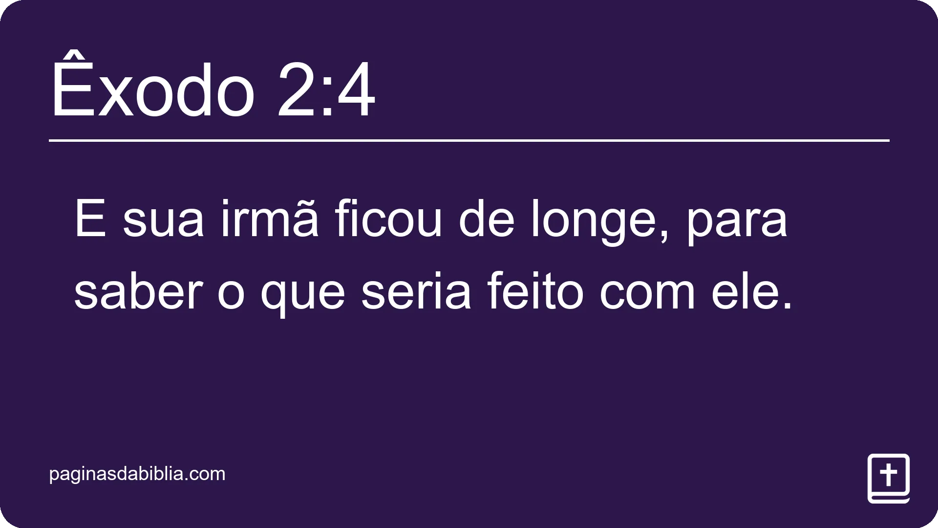 Êxodo 2:4