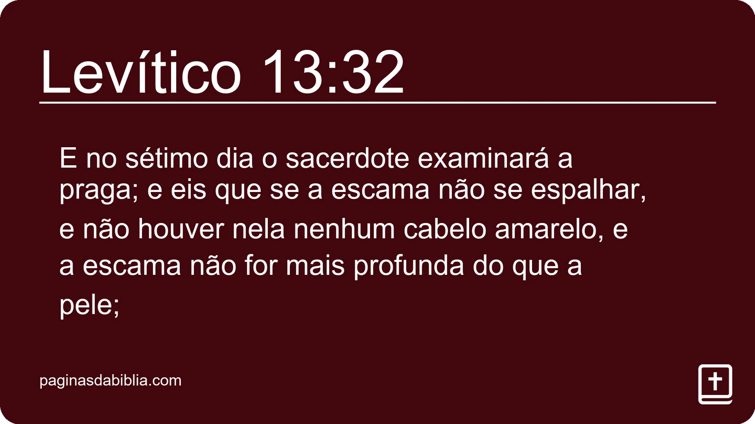 Levítico 13:32