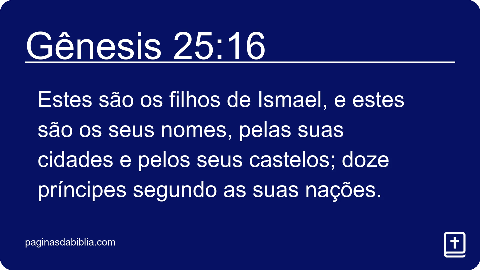 Gênesis 25:16