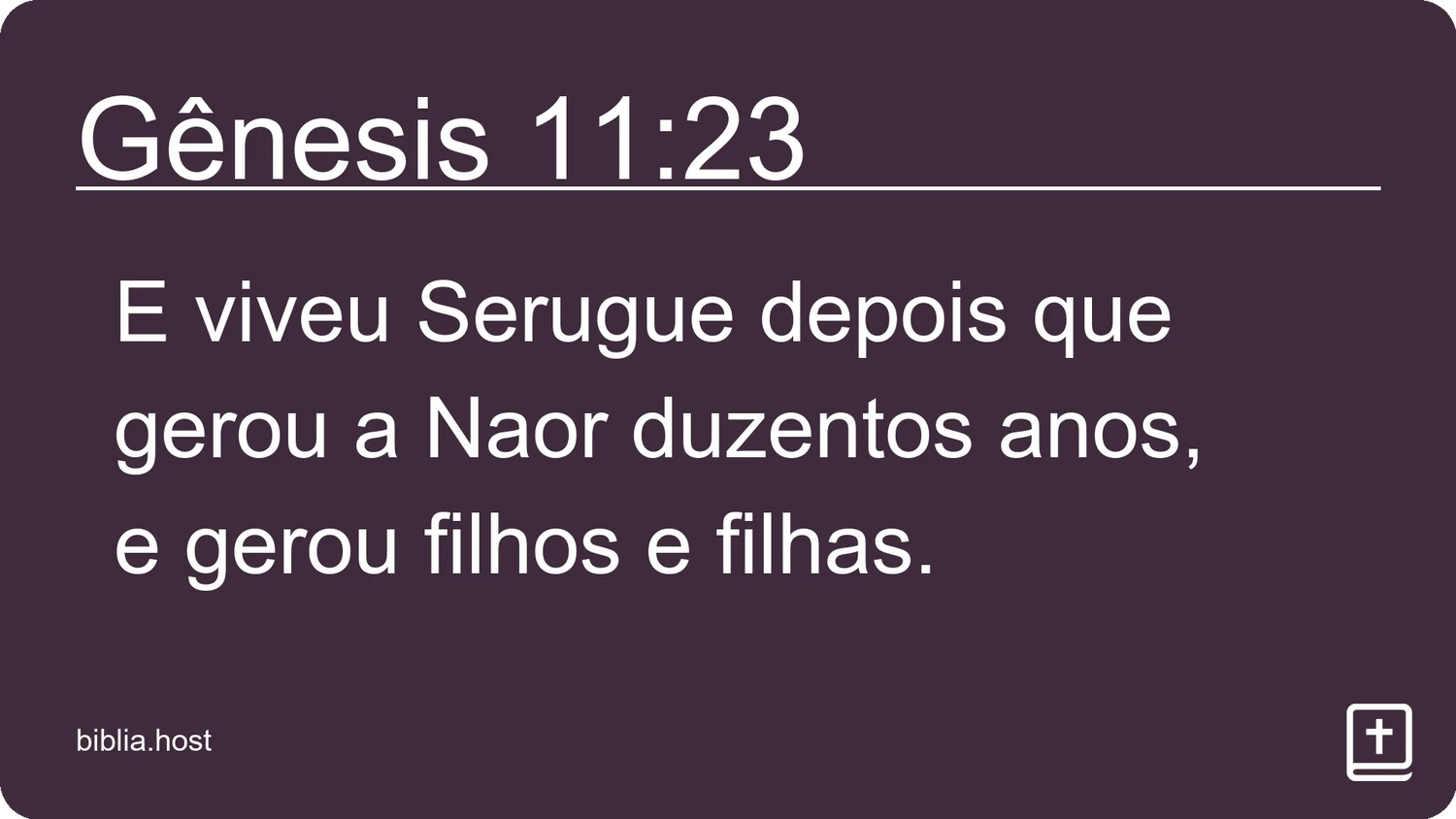 Gênesis 11:23