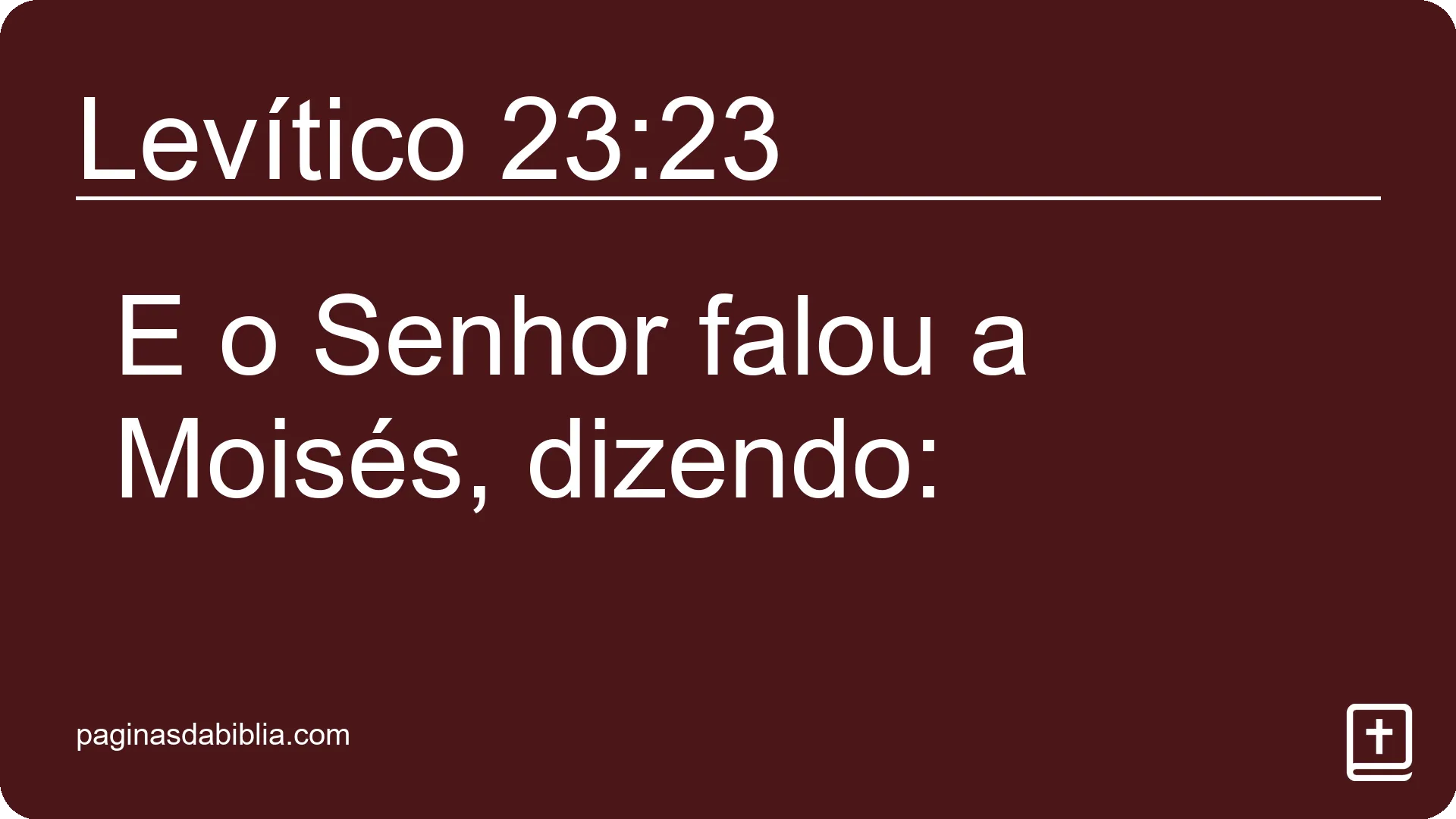 Levítico 23:23