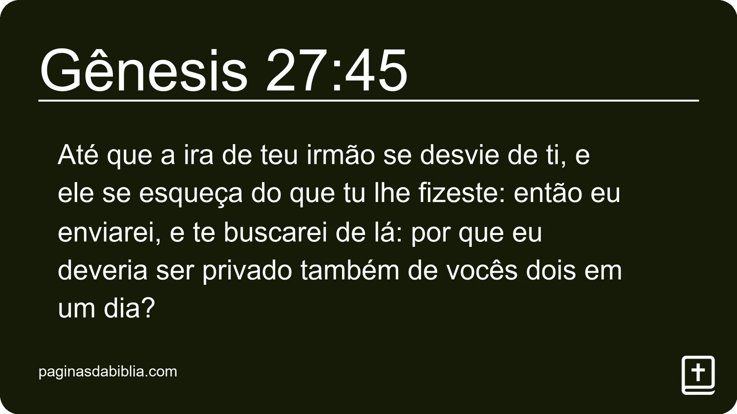 Gênesis 27:45