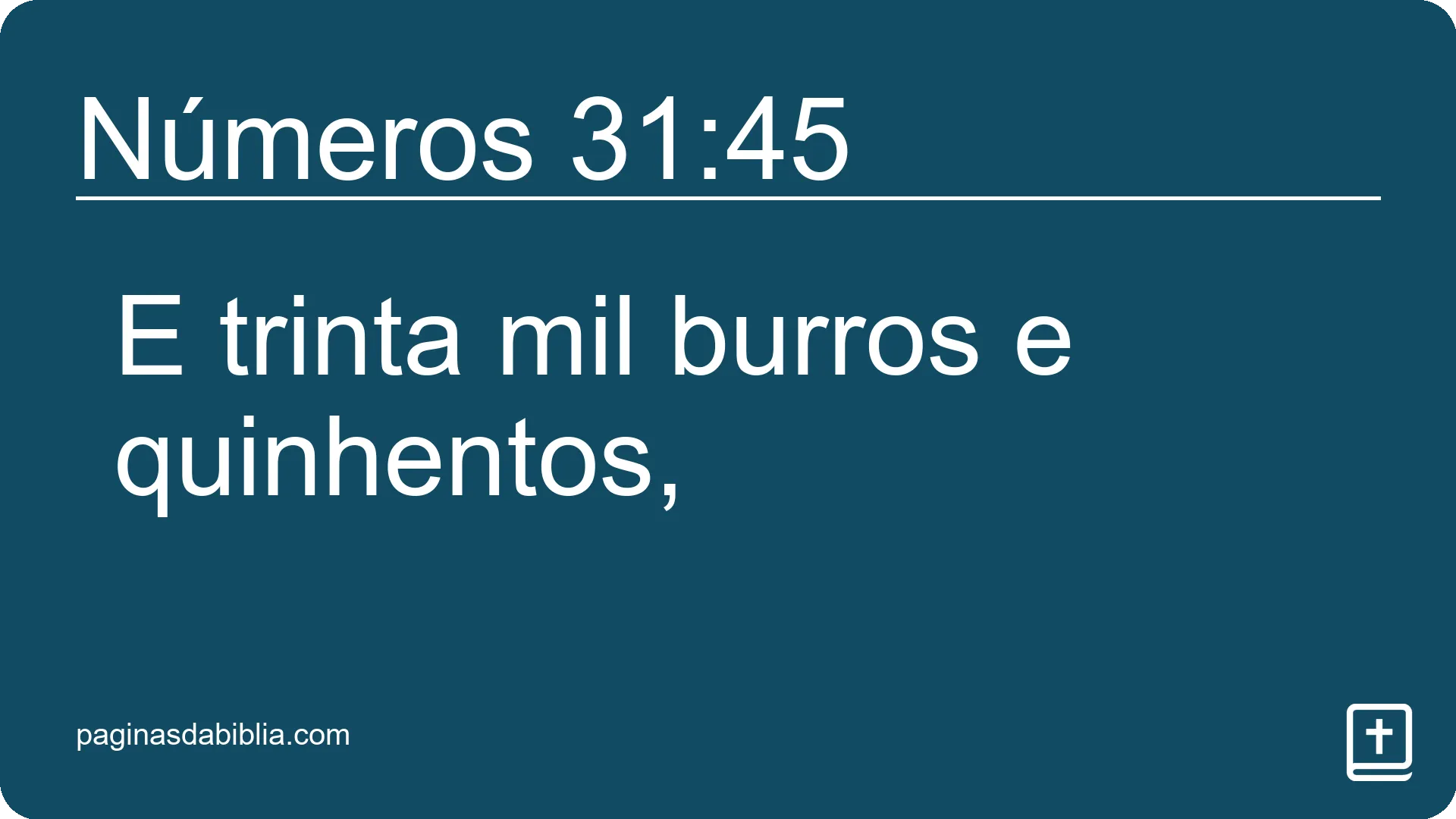 Números 31:45