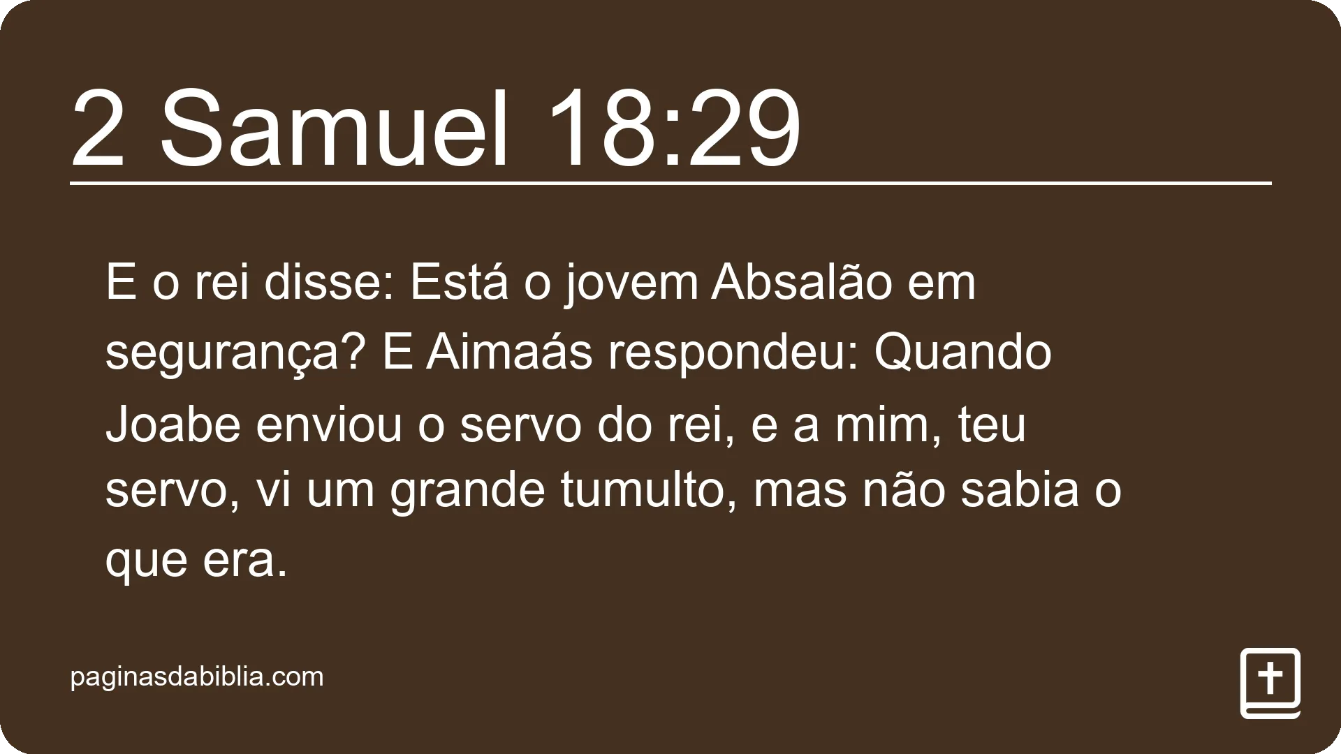 2 Samuel 18:29