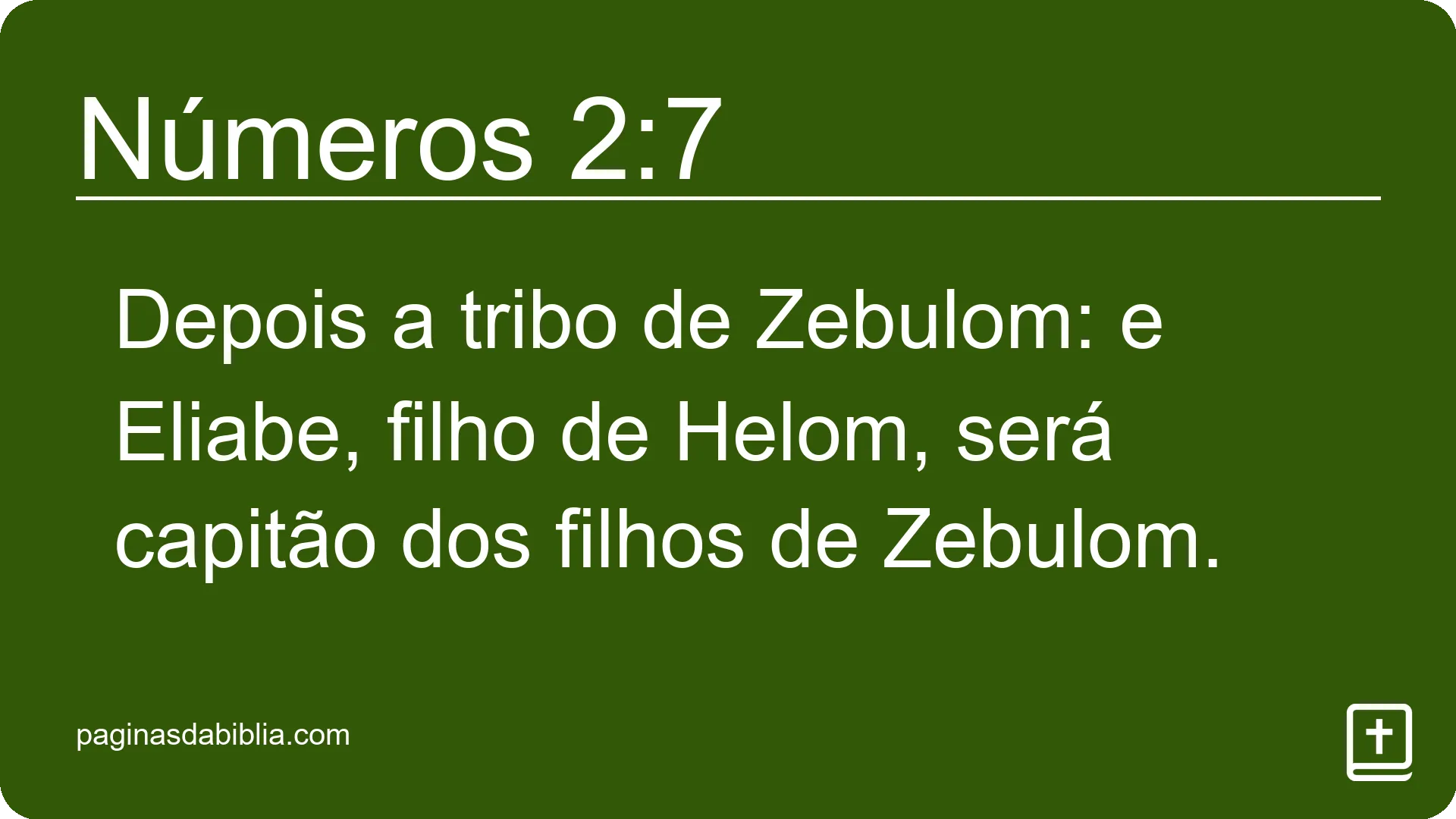 Números 2:7