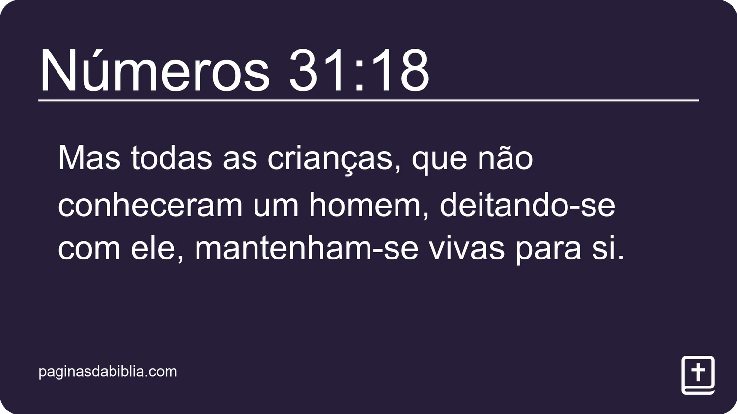 Números 31:18