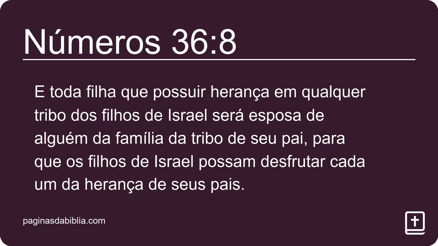 Números 36:8