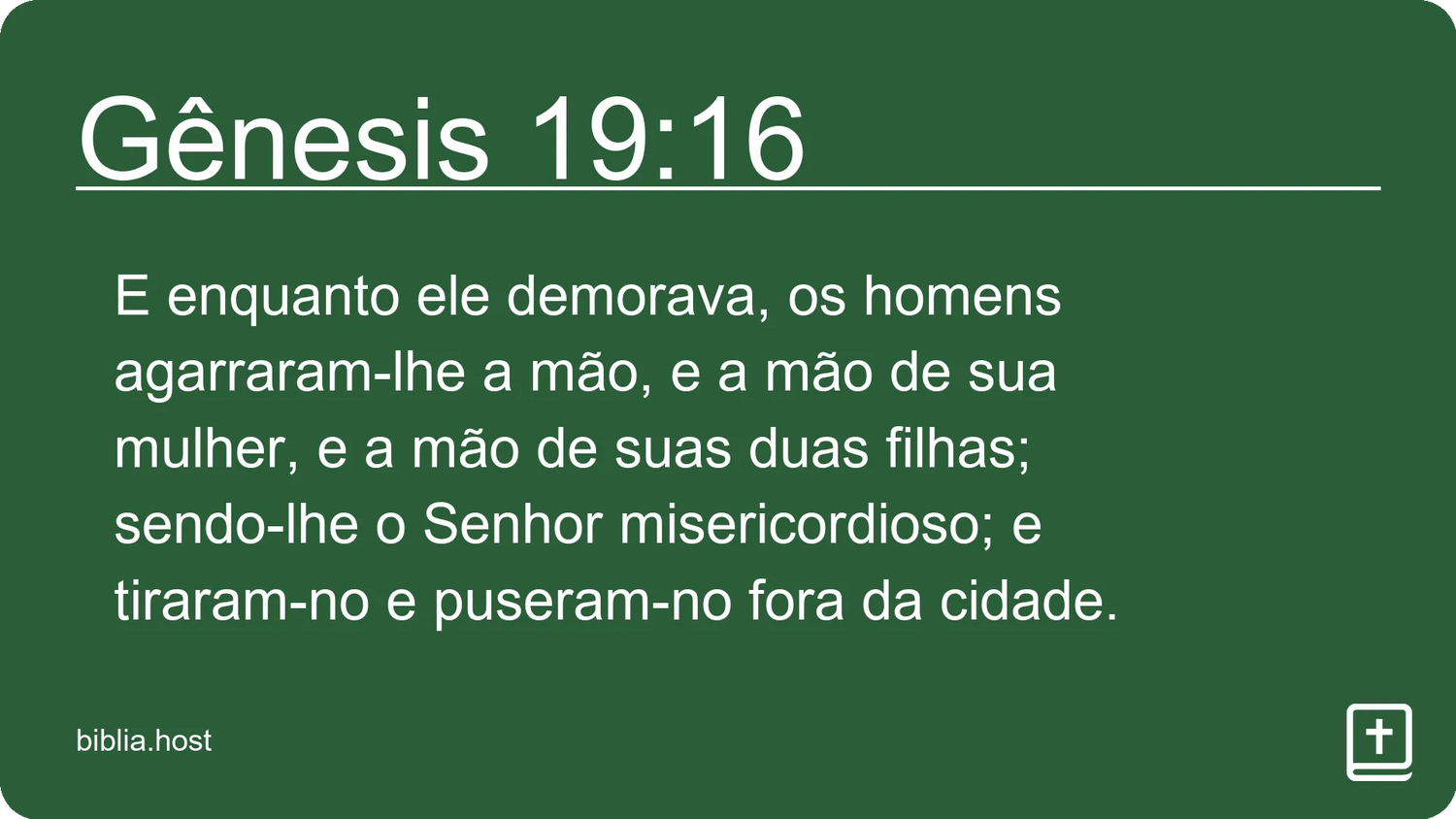 Gênesis 19:16