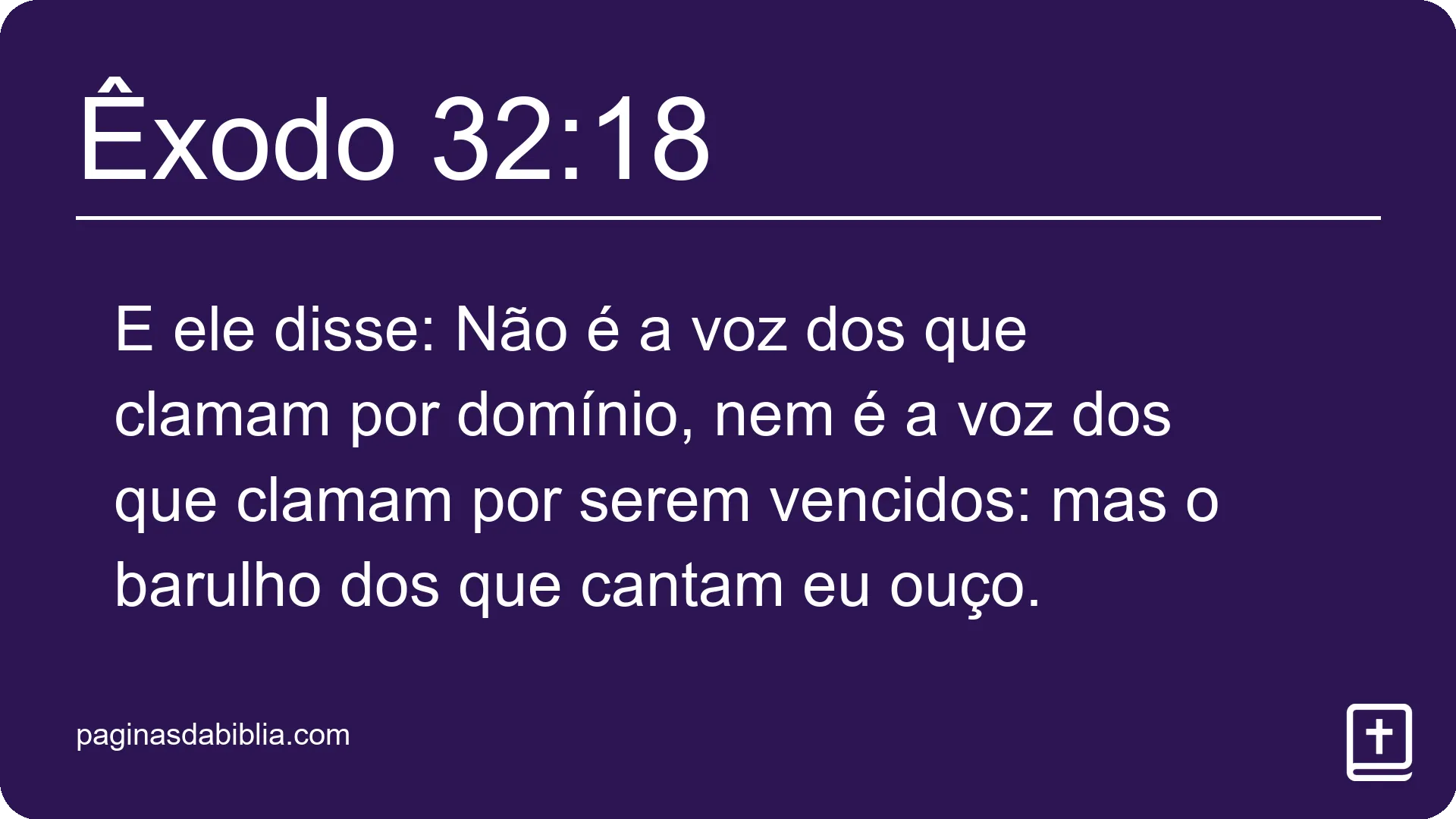 Êxodo 32:18