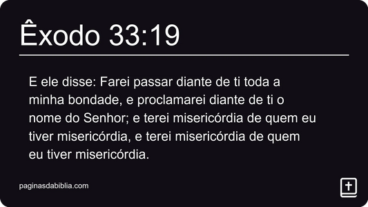 Êxodo 33:19