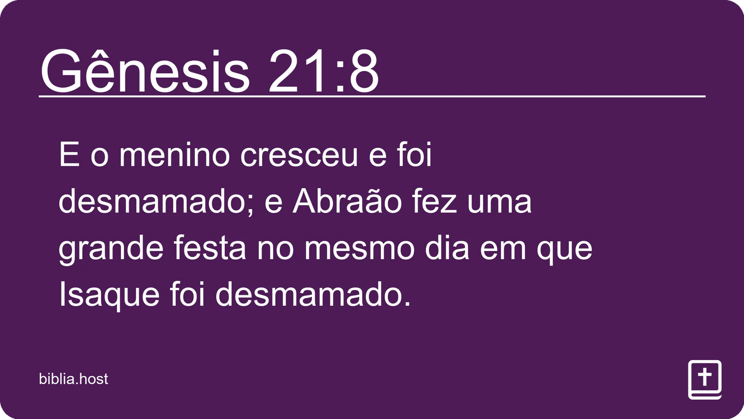 Gênesis 21:8