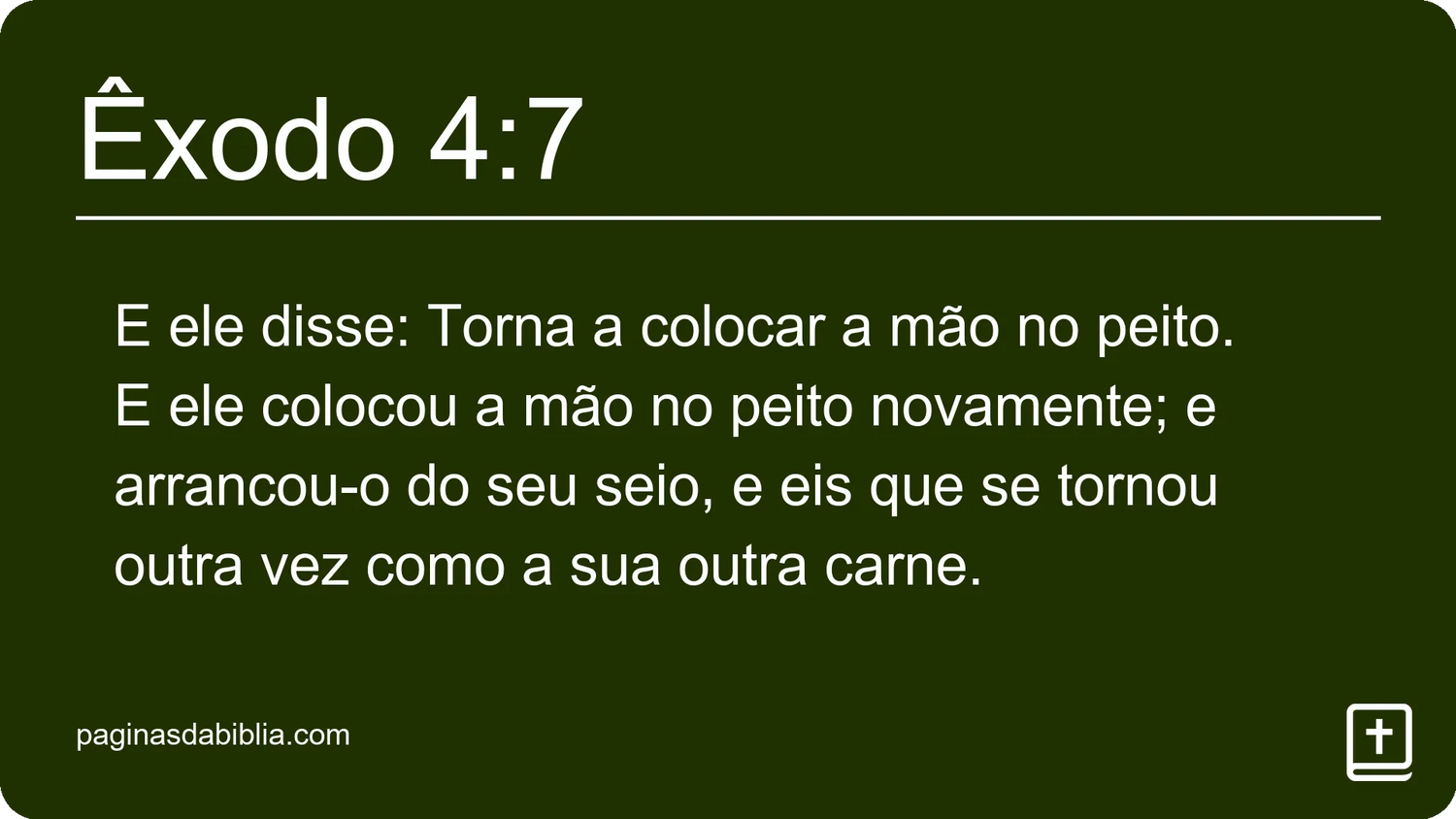 Êxodo 4:7