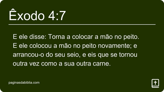 Êxodo 4:7