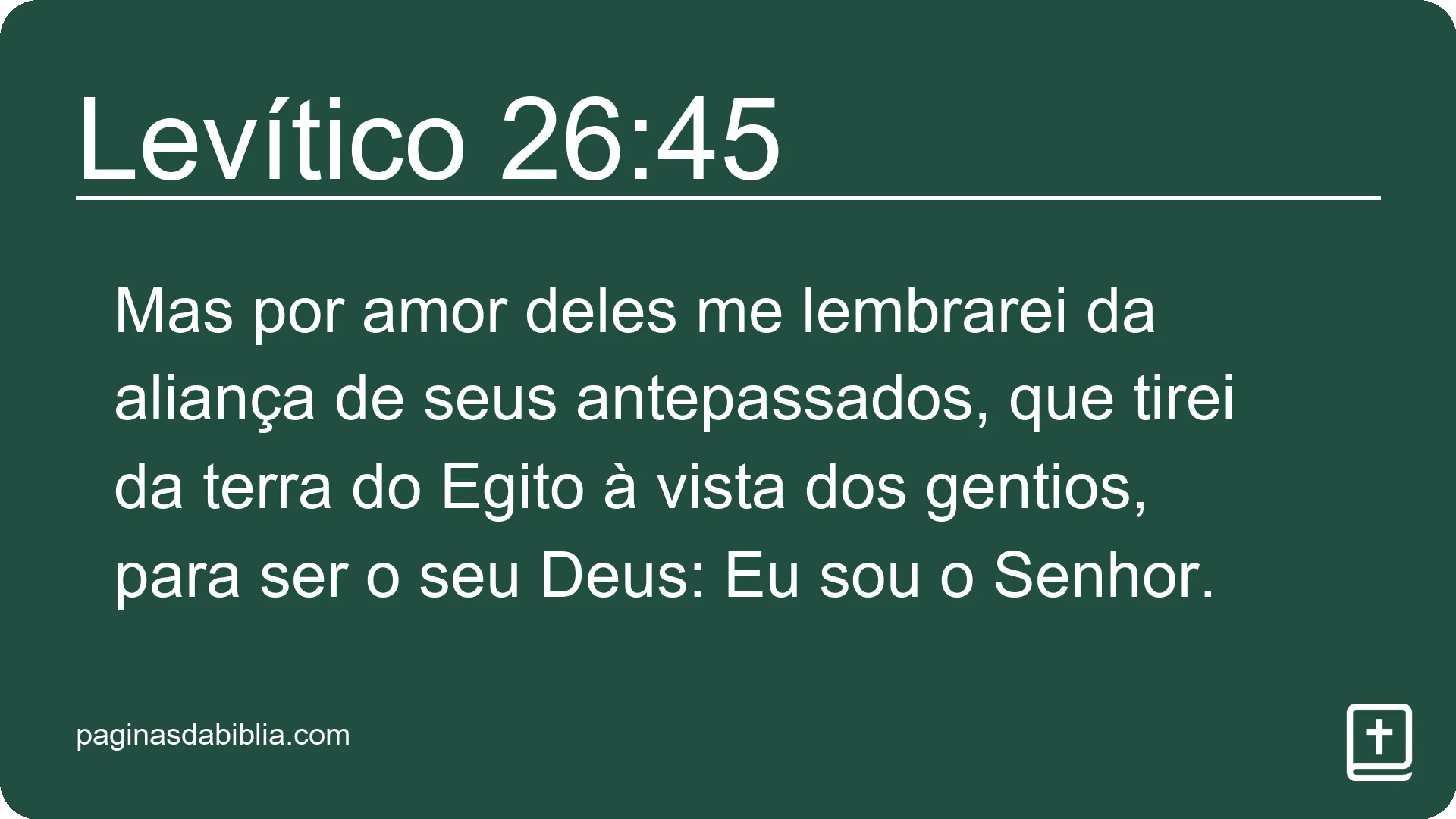 Levítico 26:45