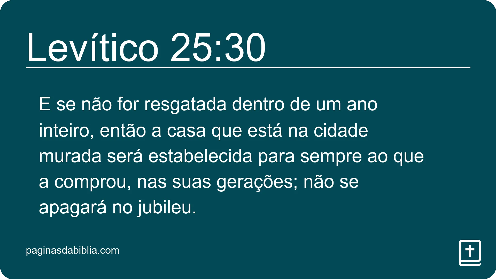 Levítico 25:30