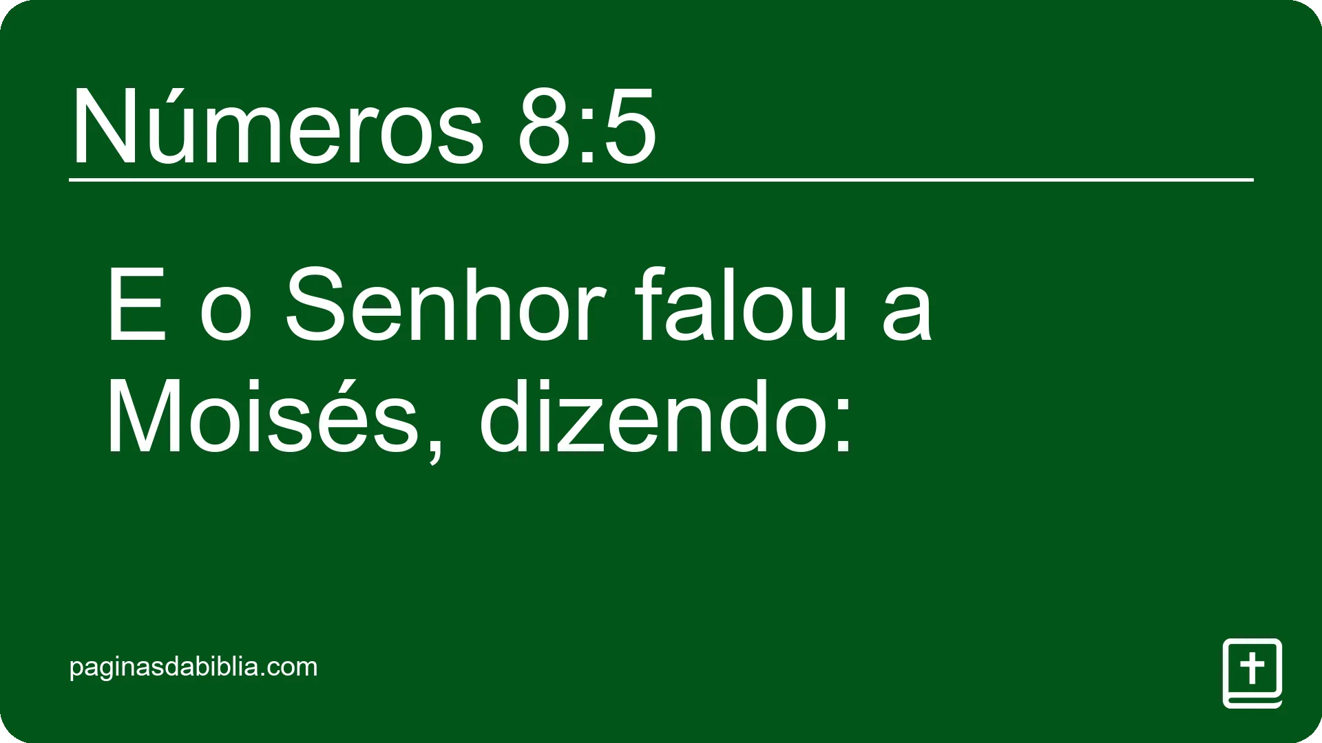 Números 8:5