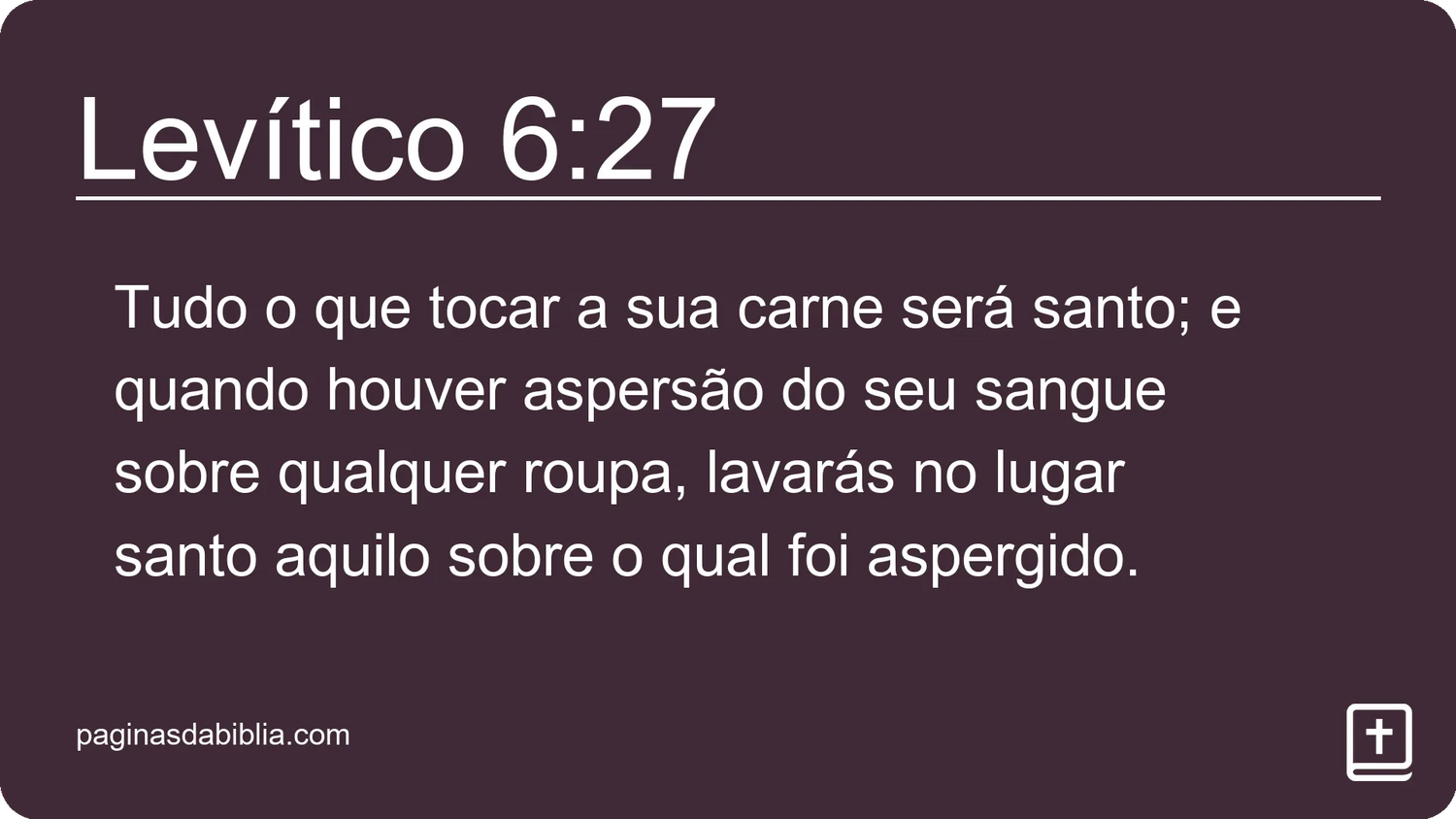 Levítico 6:27