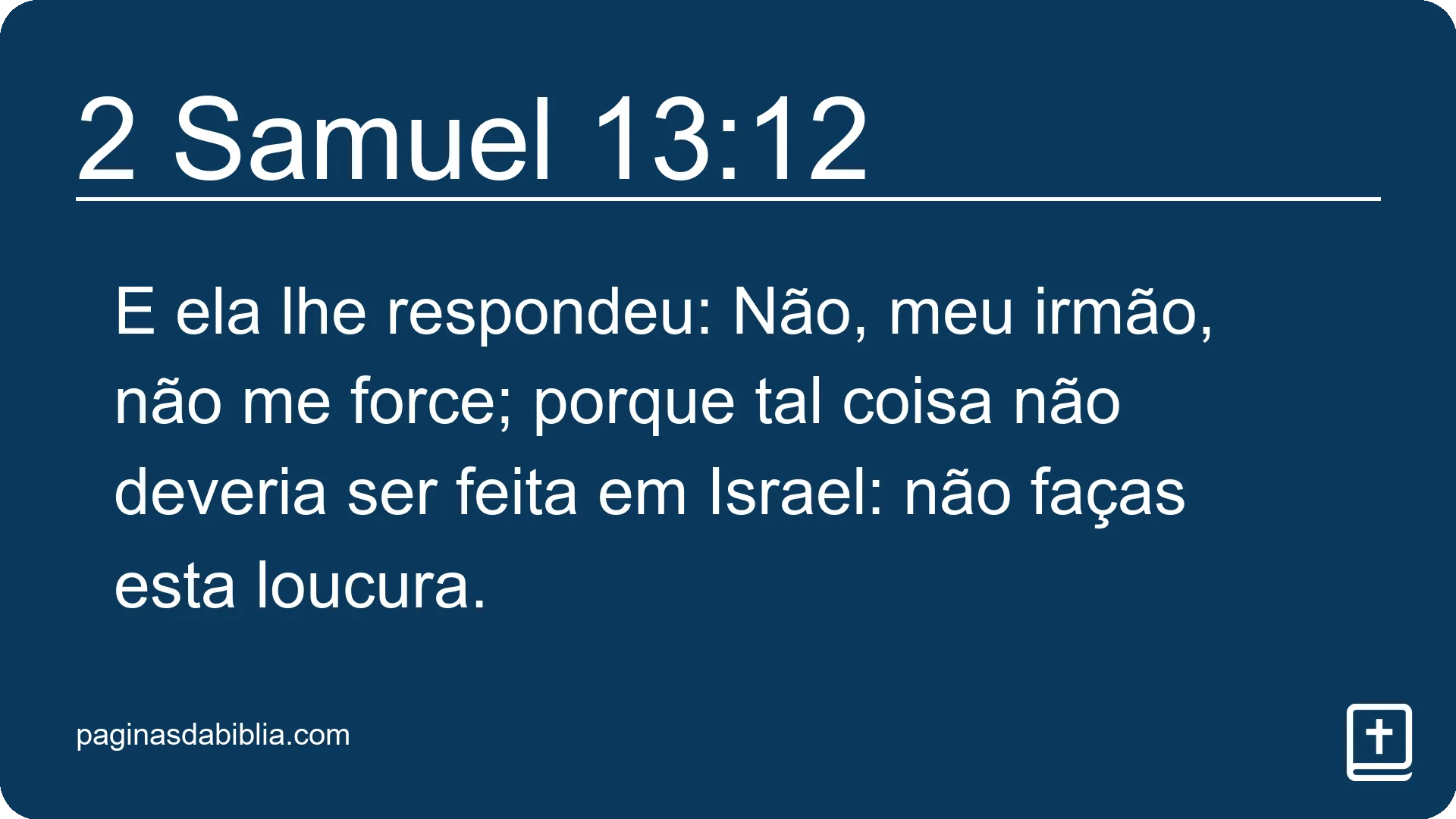 2 Samuel 13:12