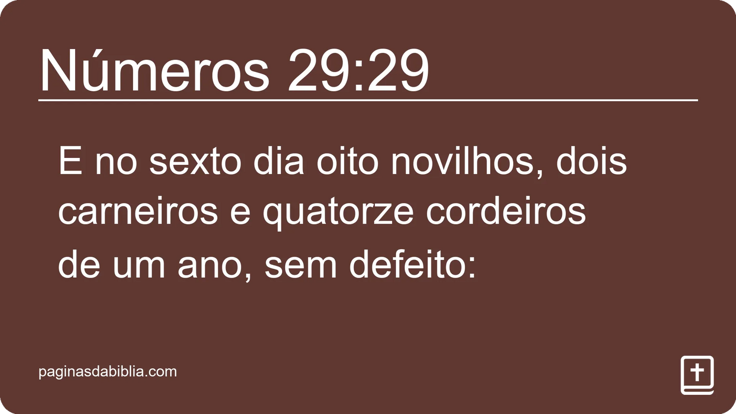 Números 29:29