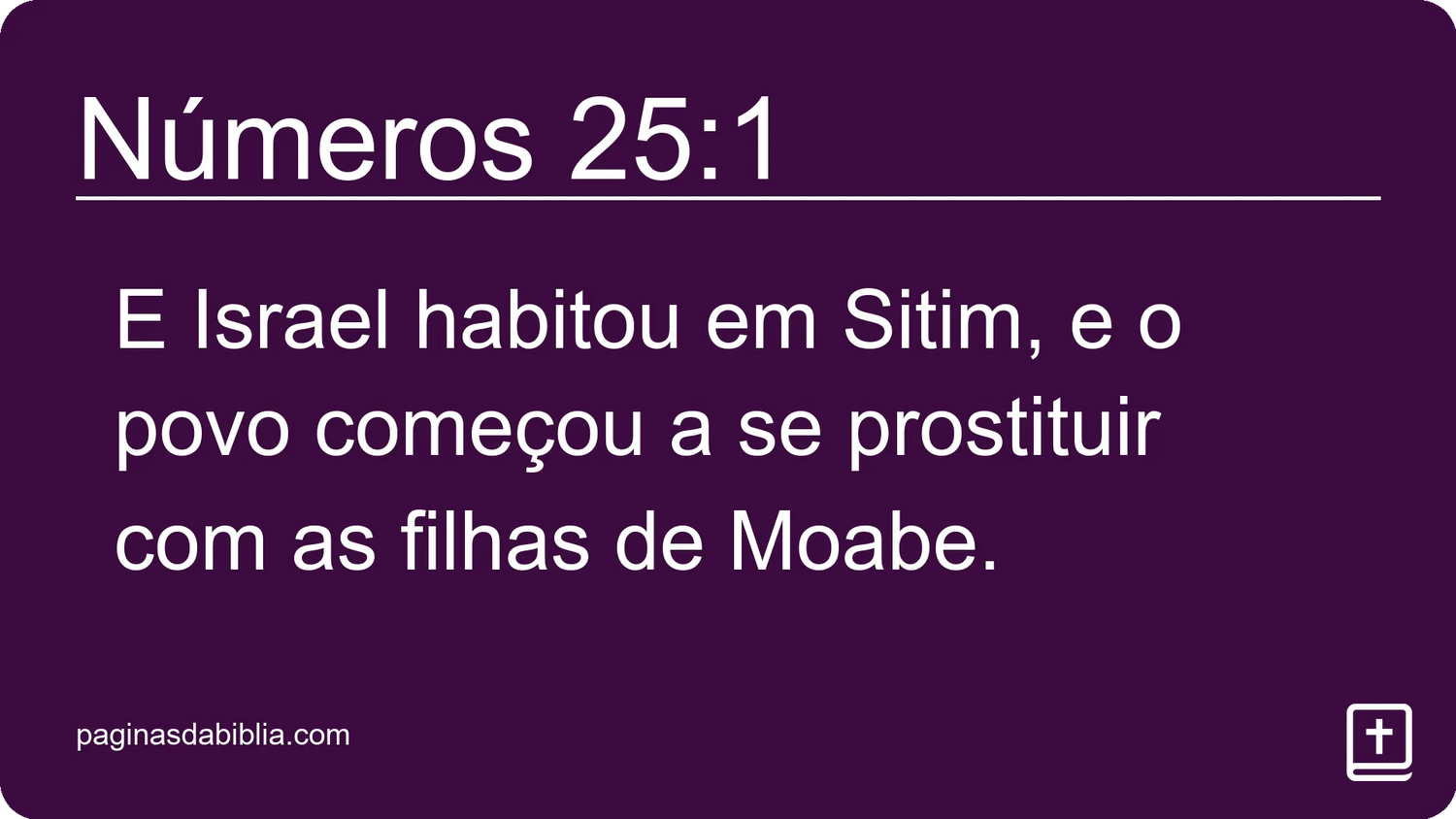 Números 25:1