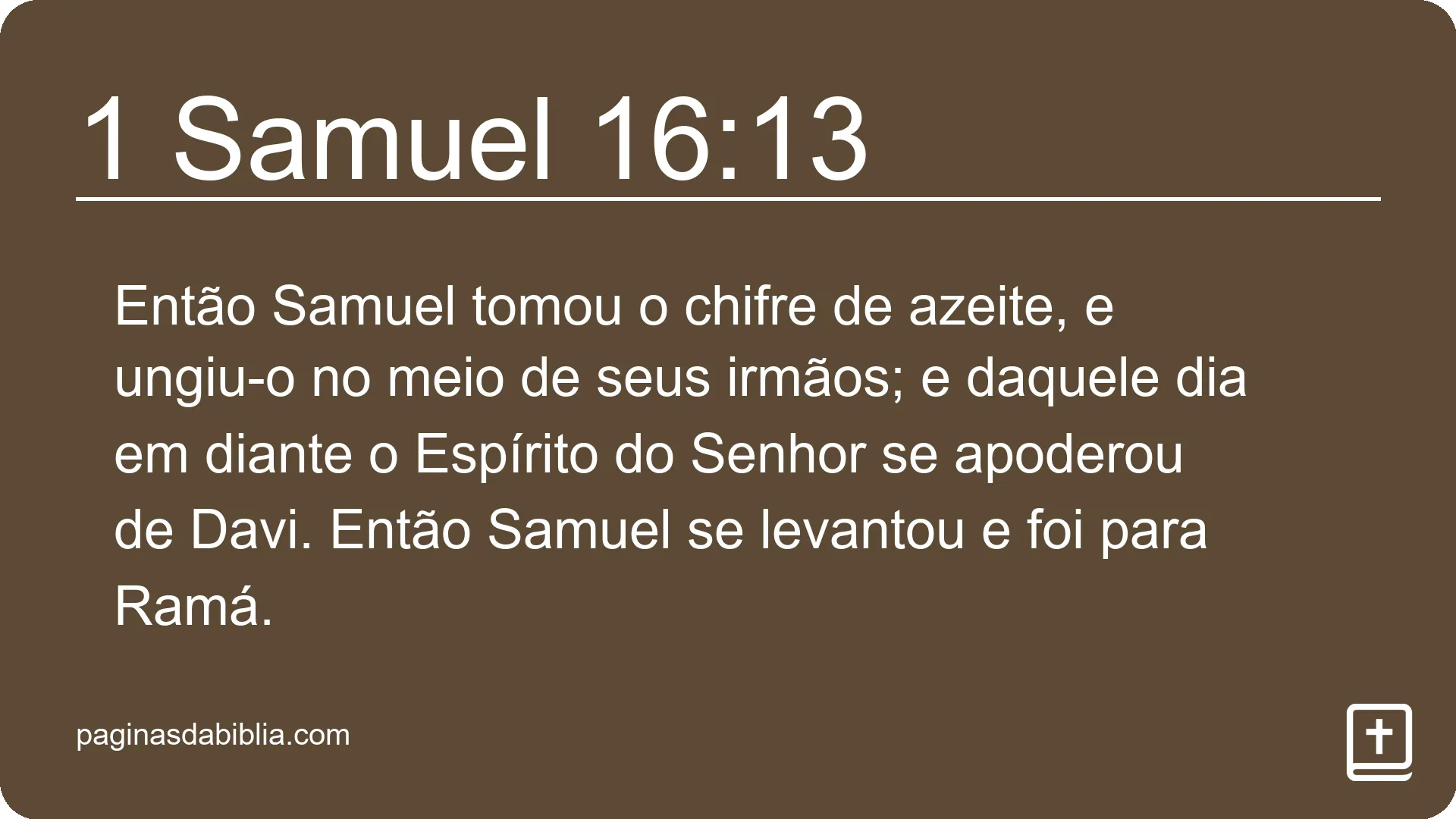 1 Samuel 16:13