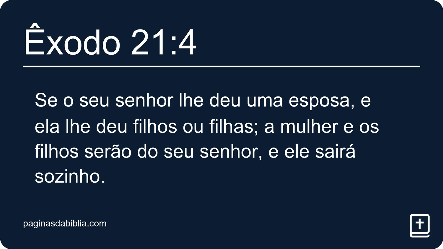 Êxodo 21:4