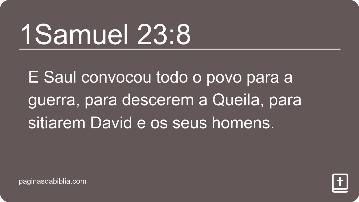 1Samuel 23:8