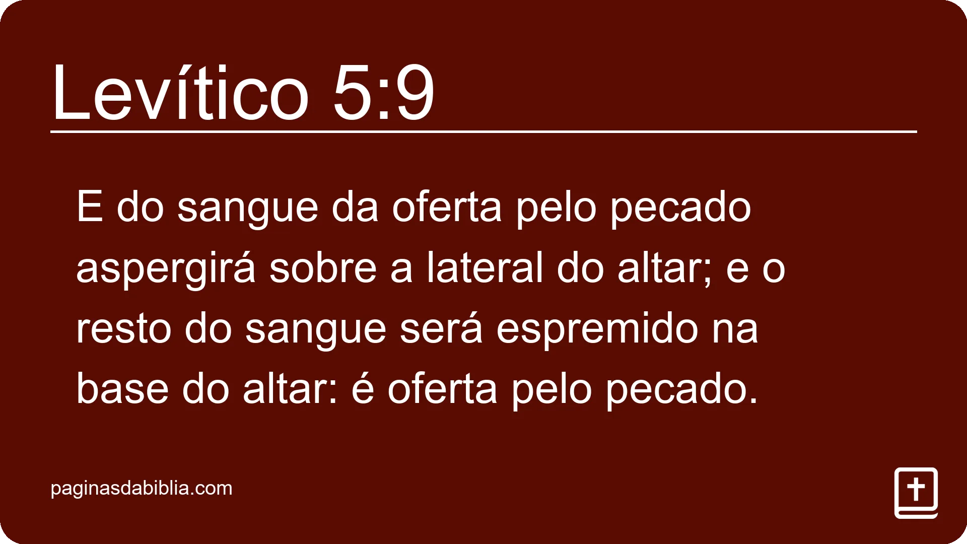 Levítico 5:9