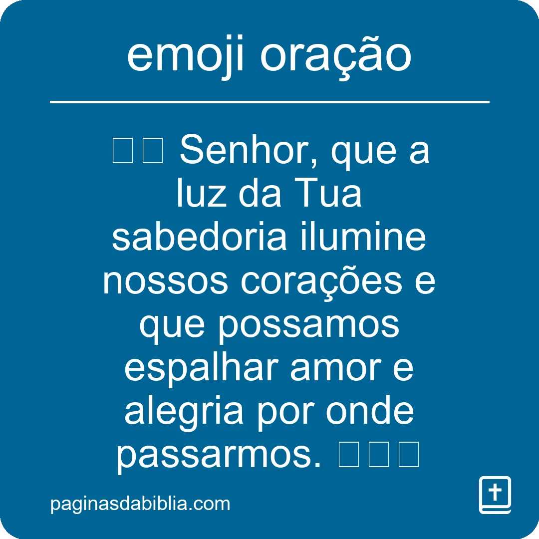 emoji oração