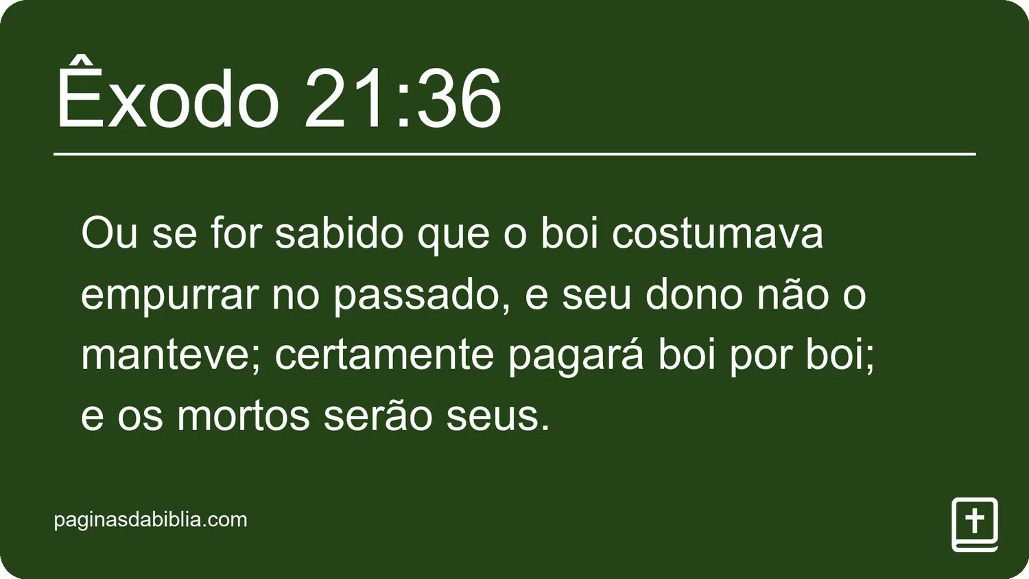 Êxodo 21:36