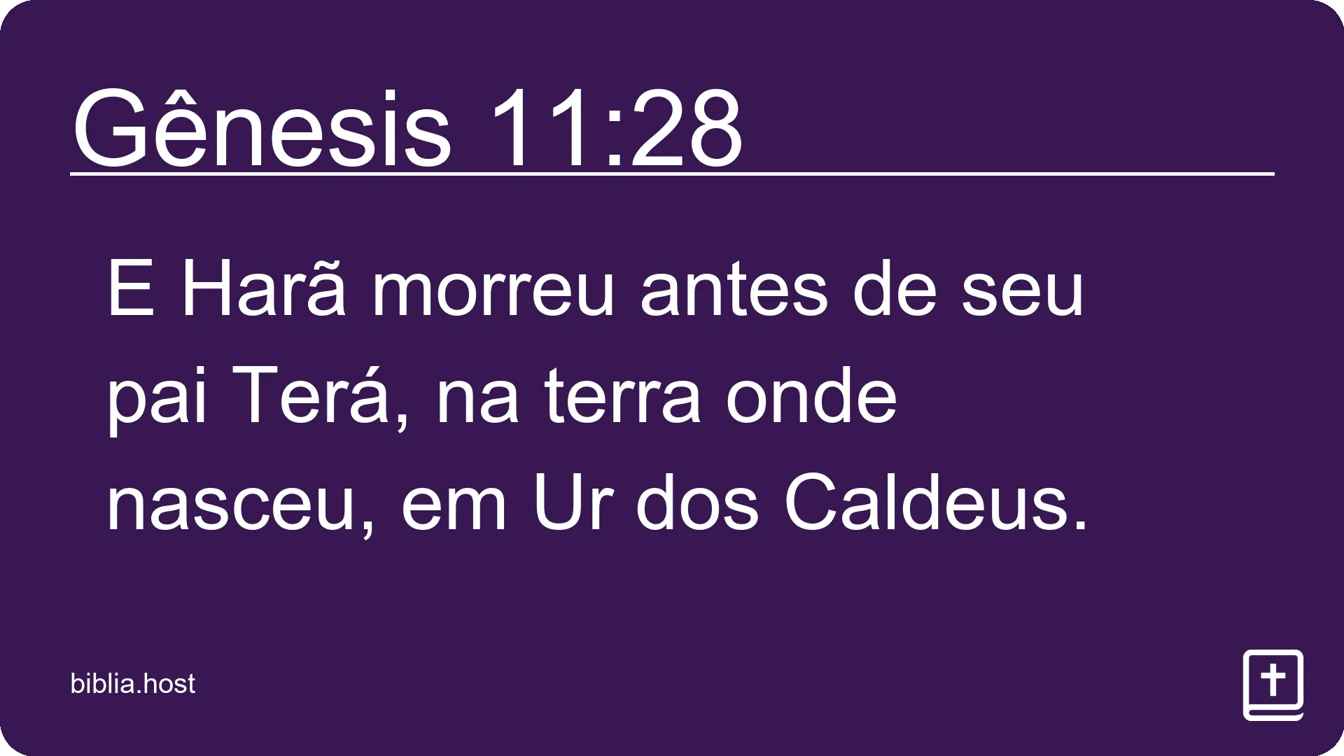 Gênesis 11:28