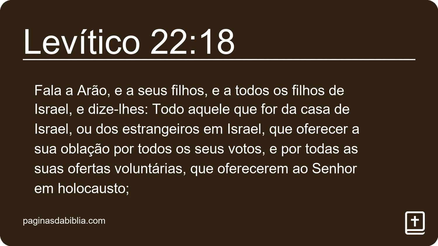 Levítico 22:18