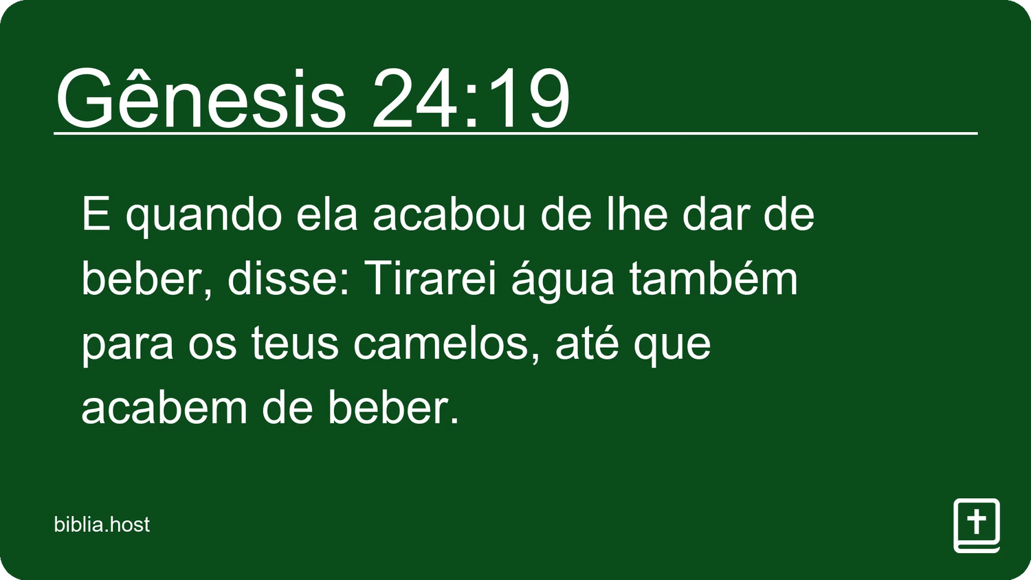 Gênesis 24:19