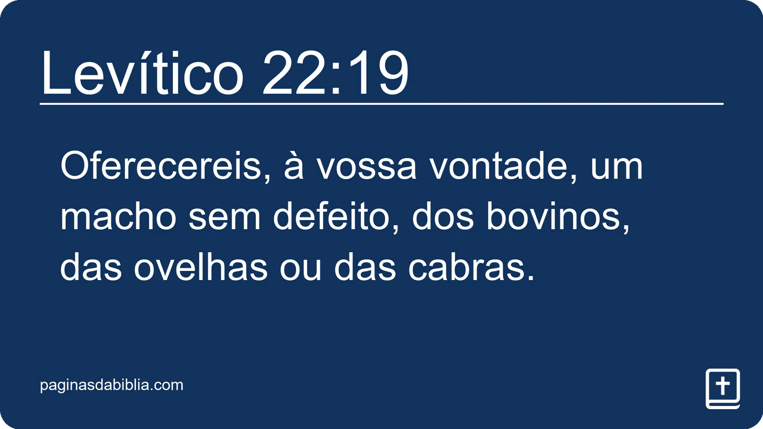 Levítico 22:19